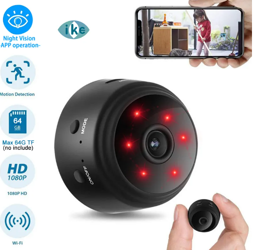 Mini Cámara de Seguridad WiFi 1080p