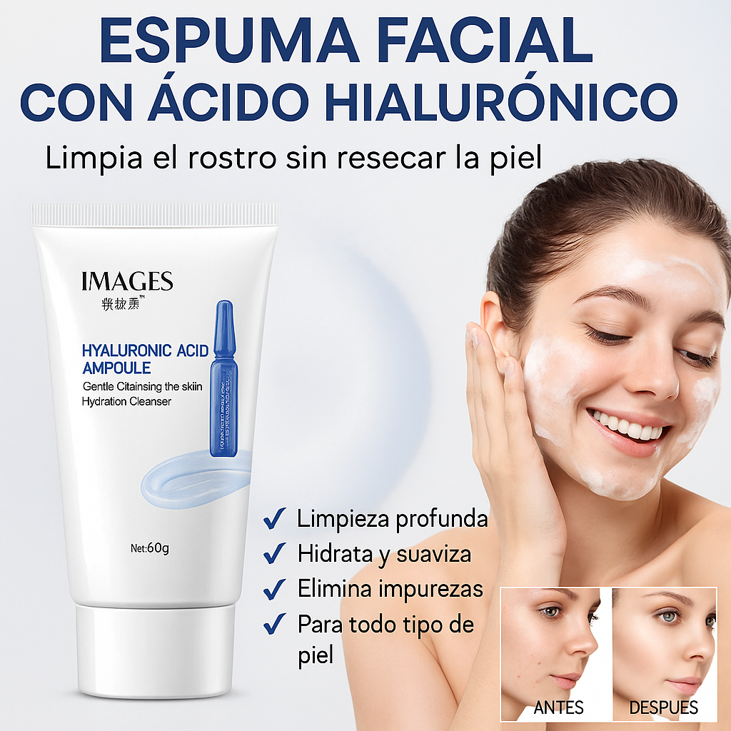 Espuma Facial con Ácido Hialurónico
